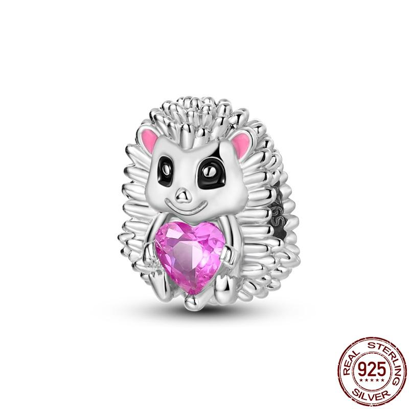

Copper Colorful Series-Hedgehog Hug Love Charms Fit Pan Bracelet&Bangle For Women Birthday Fine Jewelry Gift