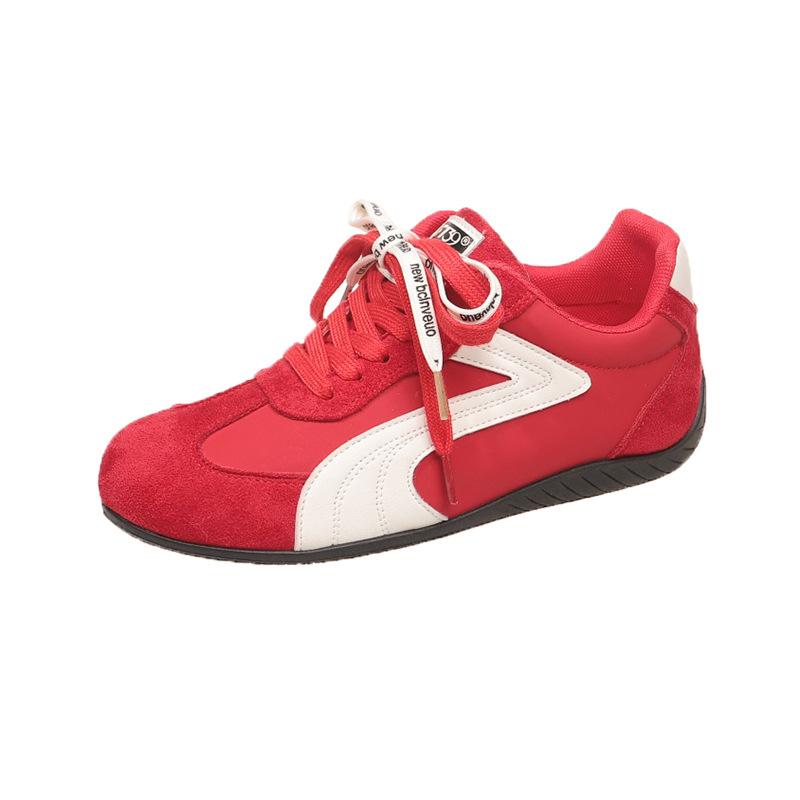 Internet celebrity explosion inside heightening thick-soled German training shoes women's 2025 autumn new Forrest Gump shoes flat-soled sports shoes