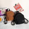 Women'S Mini Backpack  Solid Color Corduroy Small Simple Casual Traveling Large Capacity Durable Female'S Schoolbag