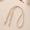 Anti-Lost Flower Woven Chain Lanyard Bag Braided Rope Woven Daisy Flower Hanging Chain  Dating