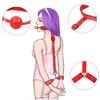 Sexy SM Backhand Back Neck Ring Bound Mouth Ball Slave Alternative Sex Toys Adult Products