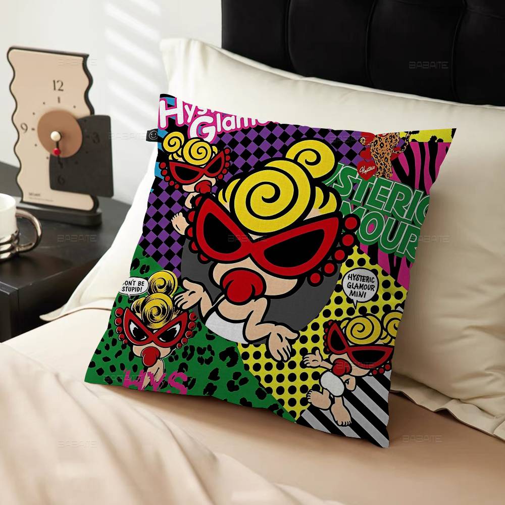 Japan Fashion H-Hysteric M-MiniS 45*45cm Cushion Cover Pillow Cover Decor Pillowcase Home Pillowcase For Couch Pillow