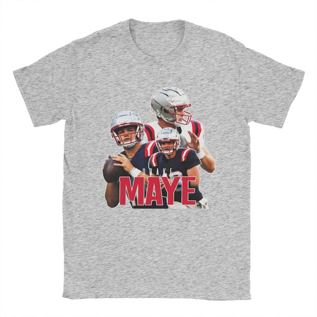 Vintage Drake Maye Football Maye Bootleg T Shirt Summer Hippie T Shirts Unisex Cotton O Neck Plus Size Top Tees Street Style Tshirt