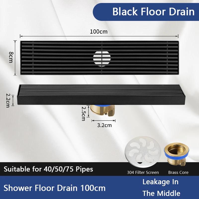 Bathroom Odorproof Floor Drain Stainless Steel Linear Shower Drainage Filter Crazy Drainage Floor Drain for Kitchen Accessories