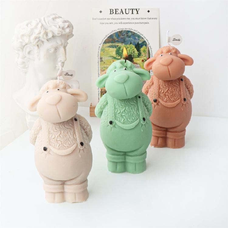 Sheep-like Candle Mold for Making Candle Soap Plaster Ornament Home Decorations