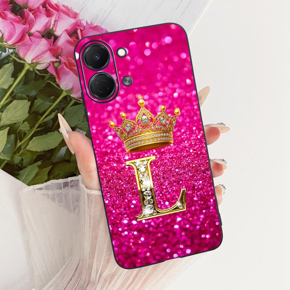 Phone Case For Tecno Spark Go 3 Cover Silicone Luxury Letters Crown Soft Funda For Techno Spark Go 3 KN3 Casing