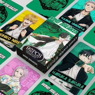 60Pcs/Set Anime Wind Breaker Lomo Card Haruka Sakura Hayato Sou Photocard HD Print Photo Card Game Fans Collection Gift