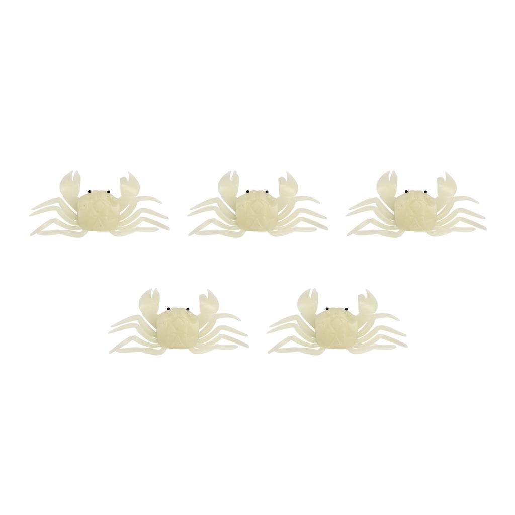 5PCS Simulated Crab Bait Soft Silicone Portable Reusable Artificial Fishing Lure for Angling