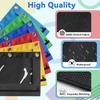 V-Opitos Pencil Pouch for 3 Ring Binder, Bulk 6 Pack 3-Holes Zipper Pencil Pouches In Assorted Colors, Sturdy and Durable Cloth Pencil Case with