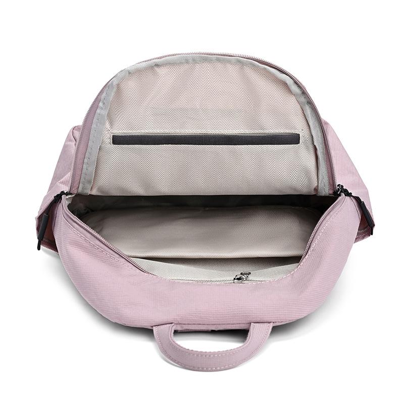 Schoolbag1011 New Simple Casual Backpack Women's Versatile Commuter Large Capacity Backpack Go Out and Play Lightweight Mountaineering Bag