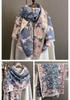 Women's Stylish Faux-Cashmere Scarf – Korean-Style Printed Warm Neck Warmer & Air-Conditioning Shawl