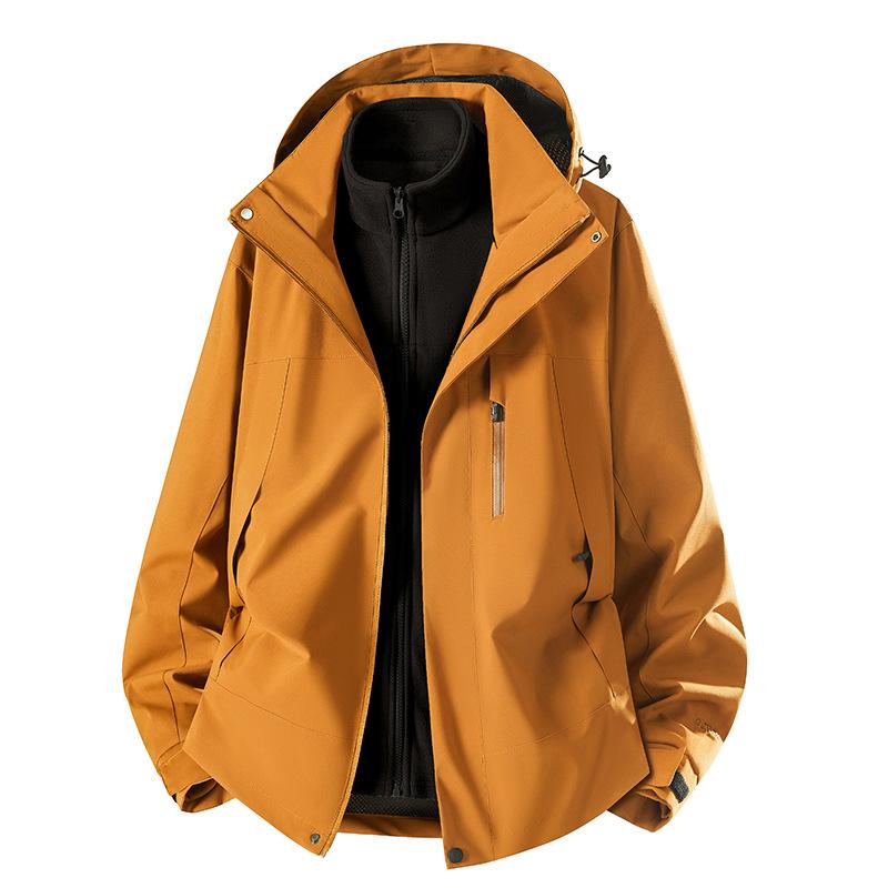 Autumn and Winter Men's and Women's Same Removable Jacket Windproof Waterproof Casual Jacket