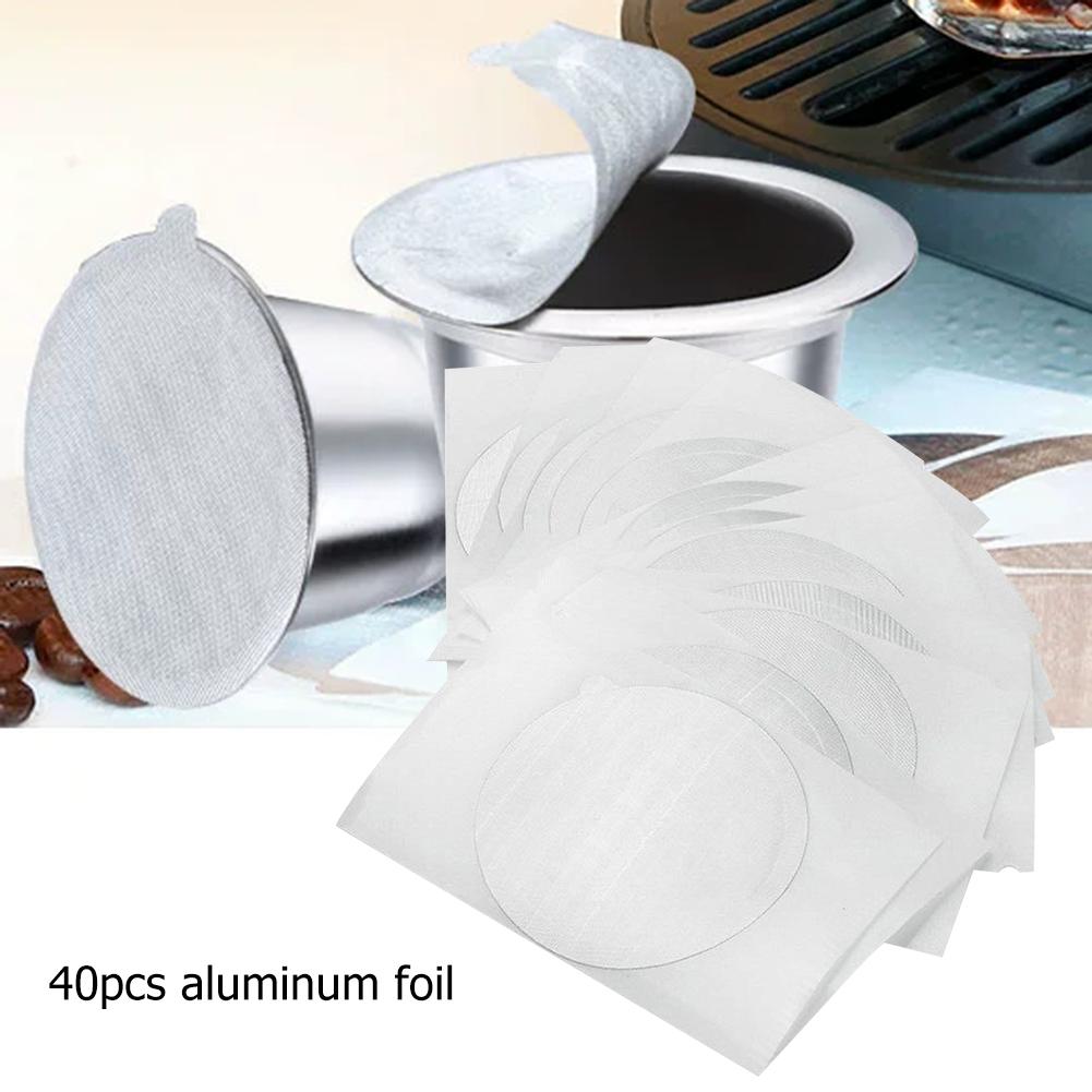 Refillable Reusable Silicone Lid Food Grade Cover Capsules Pods Aluminum Seal Stickers for Vertuo/Vertuo Line Coffee Capsule Cup