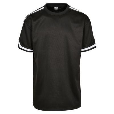Urban Classics Mens Stripe Mesh Oversized T-Shirt