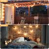 Benature Outdoor Lichterkette 24m Verlängerungskabel mit 27 LED Warm PC E12 Innen Party Garten Einkaufszentren Lichter, Wasserdicht, Schalter, Glühbirnen, Weiß,