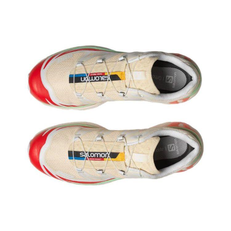 SALOMON Xt-6 Round Toe Elastic Comfortable Durable Breathable Lightweight Grip Low-Top Outdoor Functional Shoes Unisex Shoes Pink Orange 472933