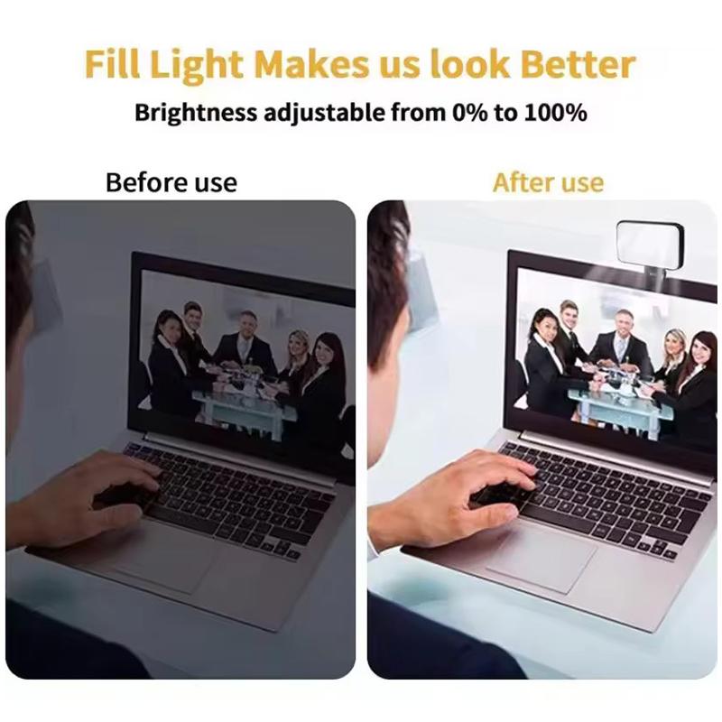 Rgb Led Cube Light Clip-on Stand-alone Adjustable Brightness Fill Light For Phone Laptop Camera Photography