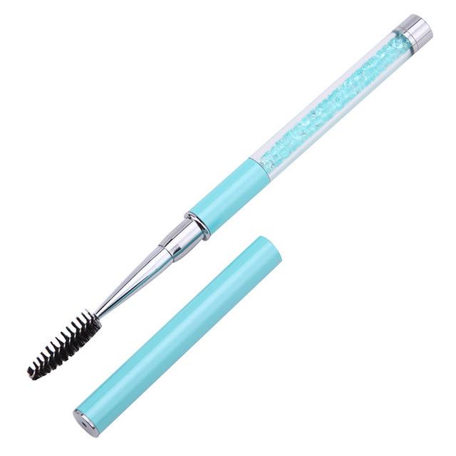 1PC Crystal Eyelash Brush Mascara Wands Applicator Spoolers Eye Lashes Extension