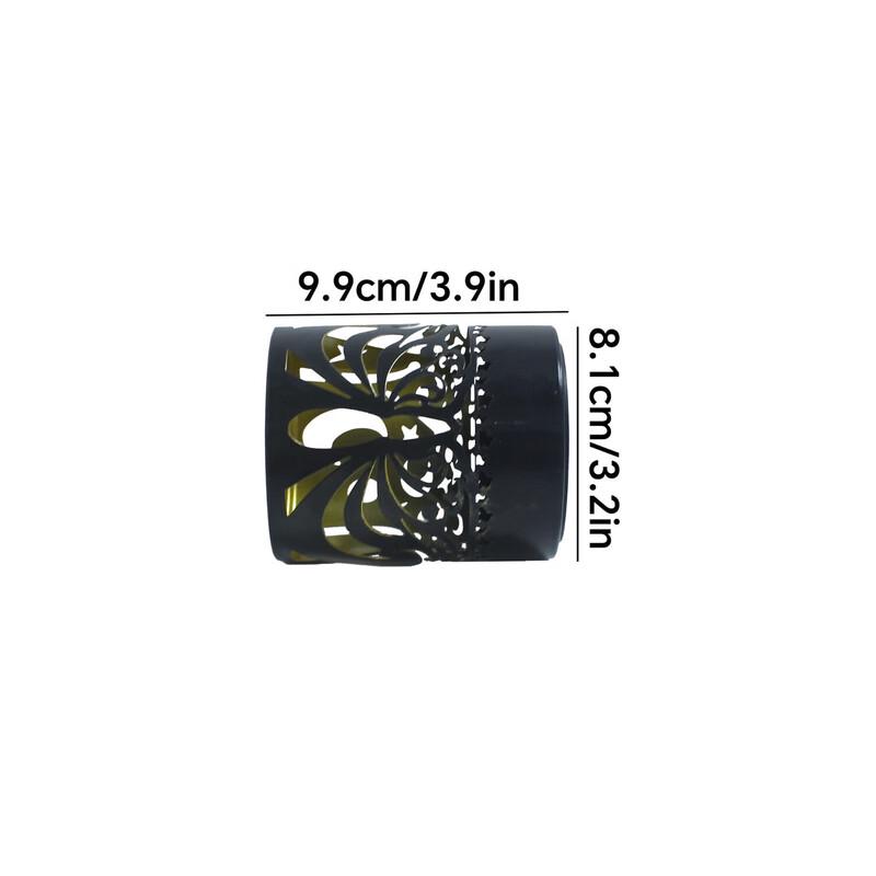 Wrought Iron Peony Outdoor Garden Lights (2-Pack)