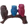 Beautiful Resin Owl Family Decorative Statue for Home Decor (Multicolor), 20L X 7W X 14.5H CM