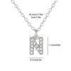 Fashion Shining A-Z Letter Pendant Charm Necklace 26 Initial Alphabet Name Clavicle Chain Party Valentine'S Day Jewelry Gift