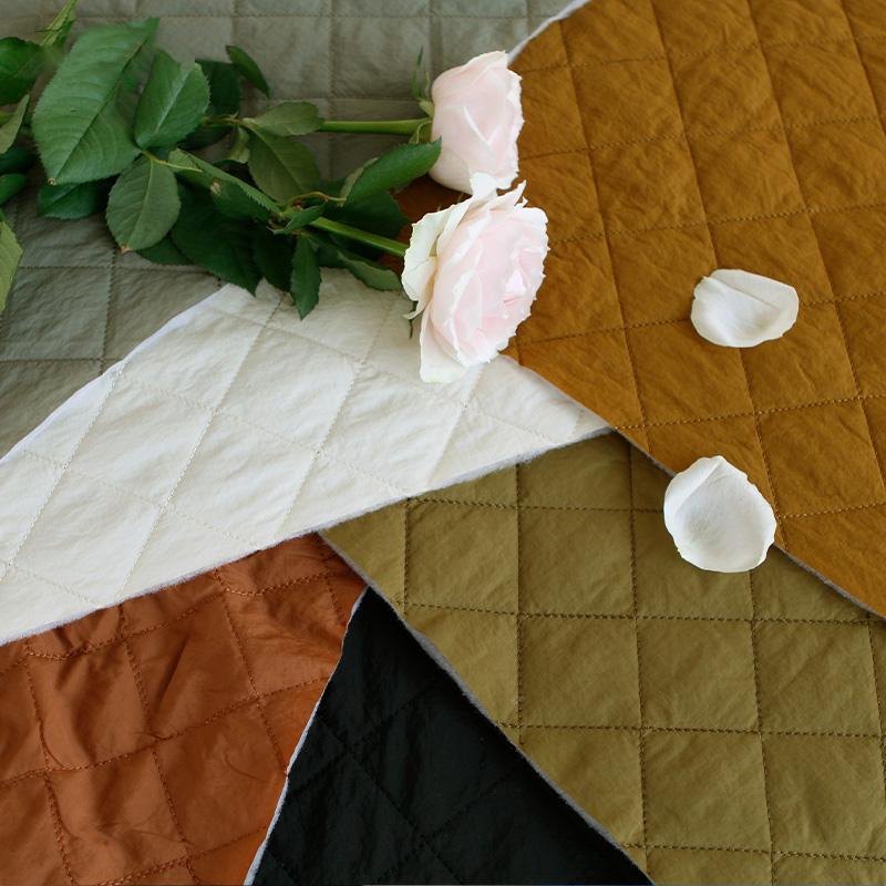 Quilted Cotton Linen Fabric Thicken Padded Fabric For DIY Down Coat Lining Jacket Home Texture DIY Sewing Patchwork Accessorie