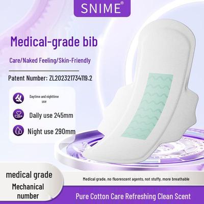 Skin-Friendly Medical Sanitary Napkin: Soft, Breathable Cotton Period Pad for Day & Night Use
