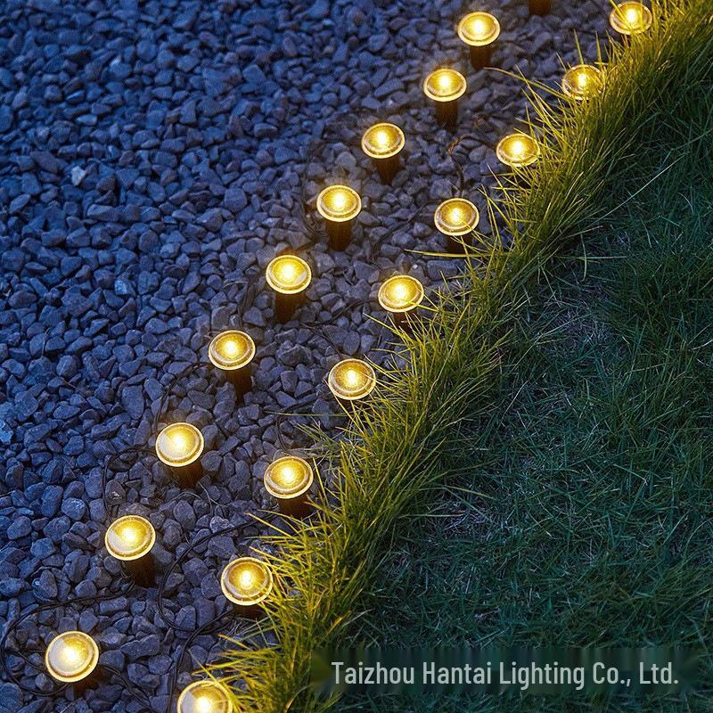 Solar LED Decorative Garden and Landscape Lights - Colorful Outdoor String Lights for Courtyard and Lawn