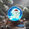 Clear Ball Sensory Toys Christmas Stress Toy, Anxiety Relief with Santa Reindeer Holiday Party Favors Tree Snowflake Figure, Soft Squeeze Fidget Toy