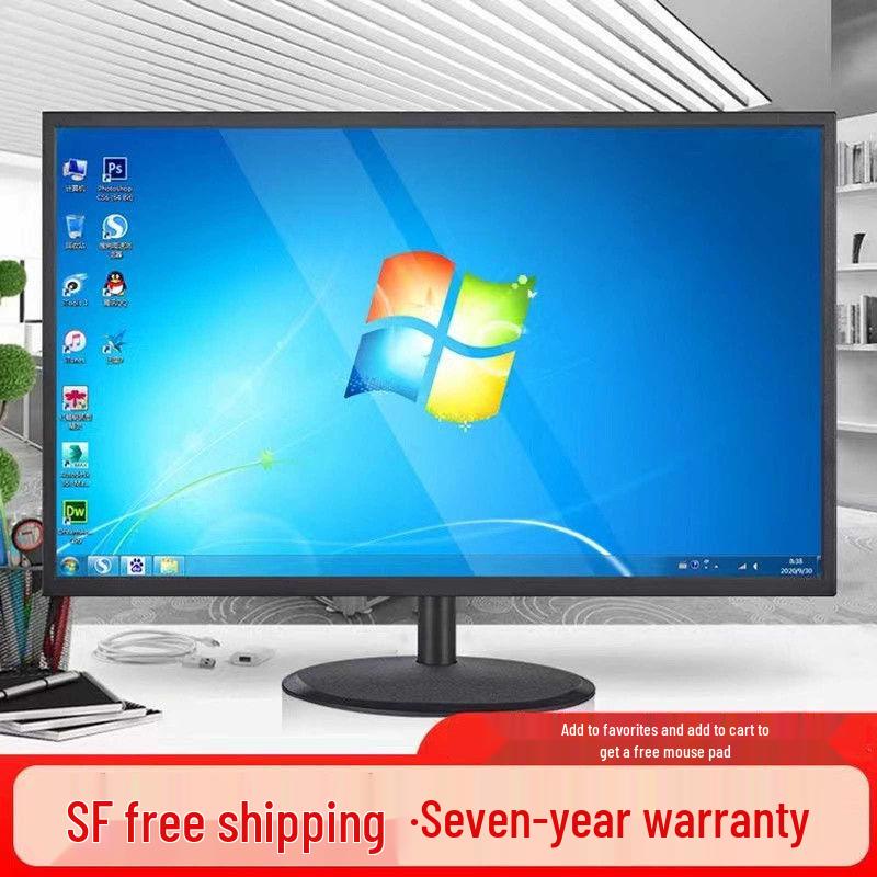 24/22/27-Inch HD Desktop Monitor with HDMI & VGA for Home & Office