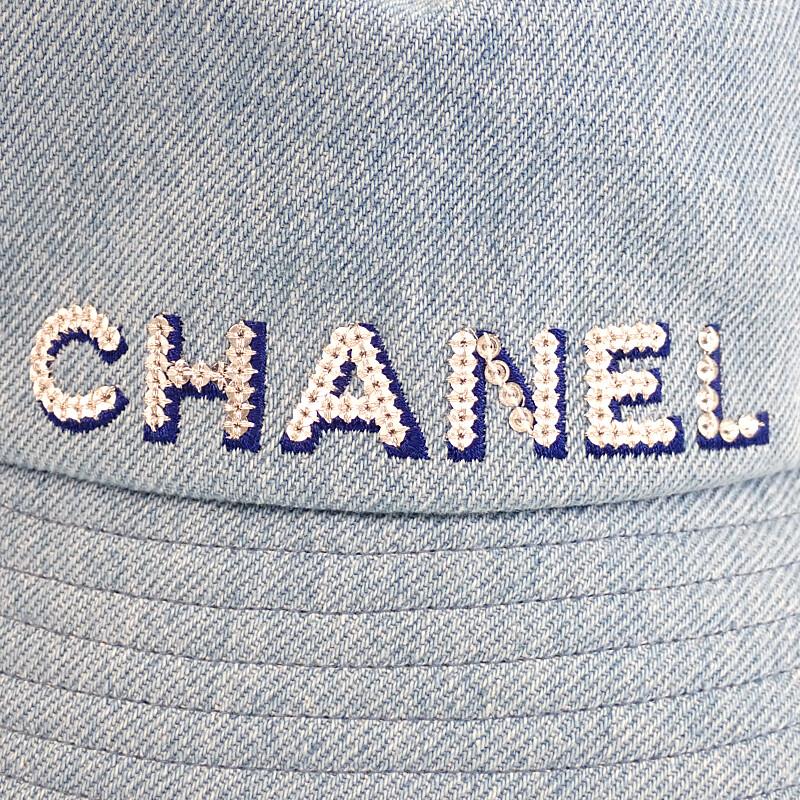 Chanel AA8088 Hat Blue Denim Women