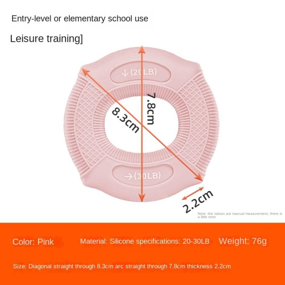 

2 Resistance Levels Hand Muscle Strengthener Silicone Trainer Carpal Expander Hand Grip Ring Wrist