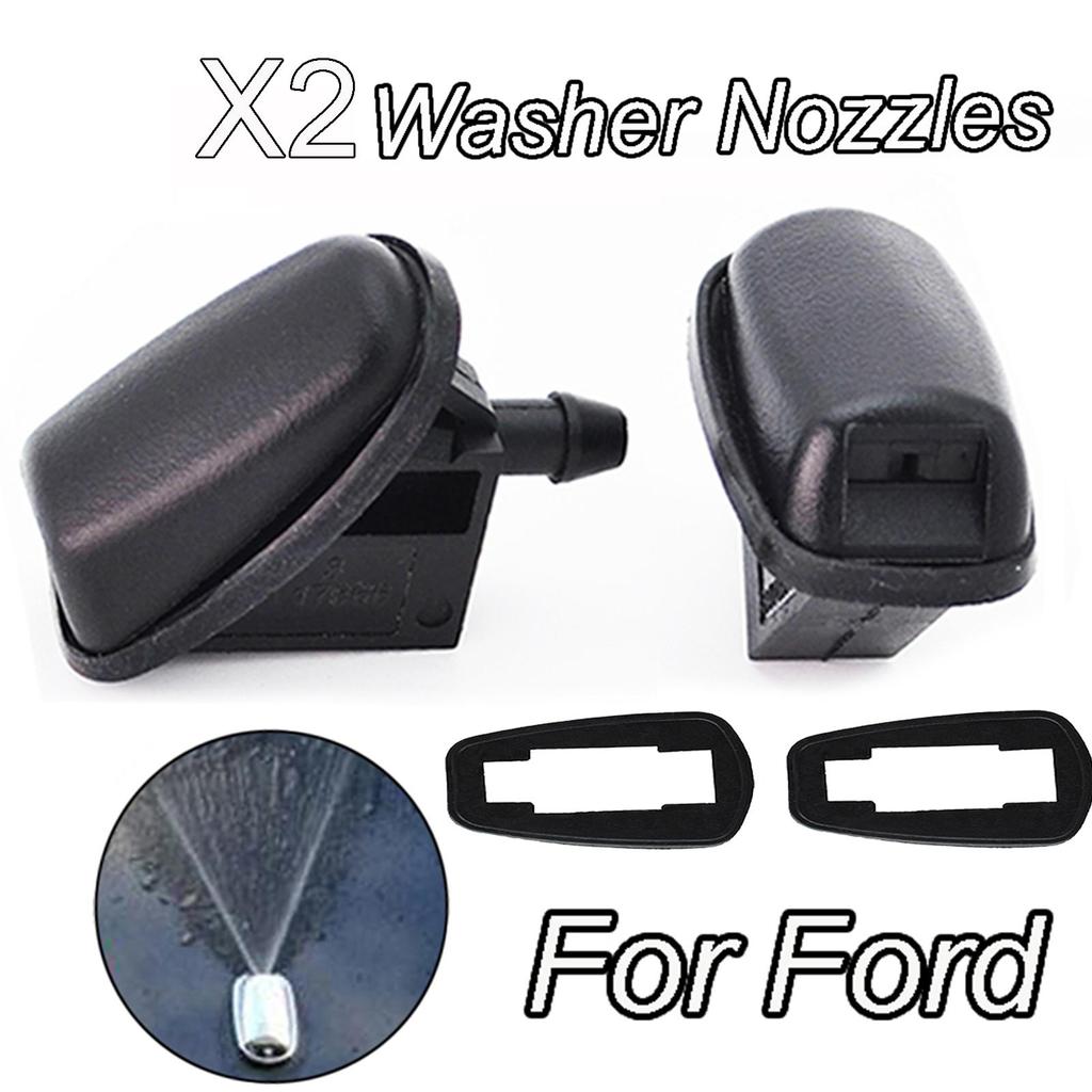 2X Front Windshield Windscreen Washer Jet Nozzles Sprayer For Ford Focus Mondeo Galaxy C-max Fiesta KA Fusion OE#BM5117666AB