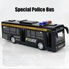 Double Decker Sightseeing Bus Model Pull Back Vehicles Toy Die Cast Pull Back Vehicles Open the Door Light Music Toys for Boys