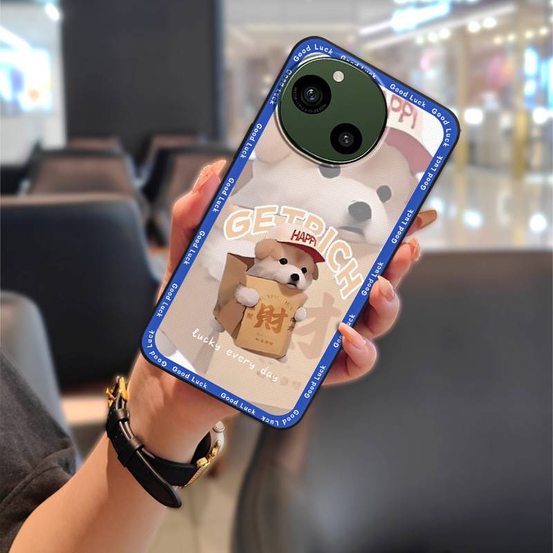 Couple Anti-dust Phone Case For Sharp Aquos R9/SH-51E Anti-knock Silicone Protective Durable Dirt-resistant TPU Graffiti