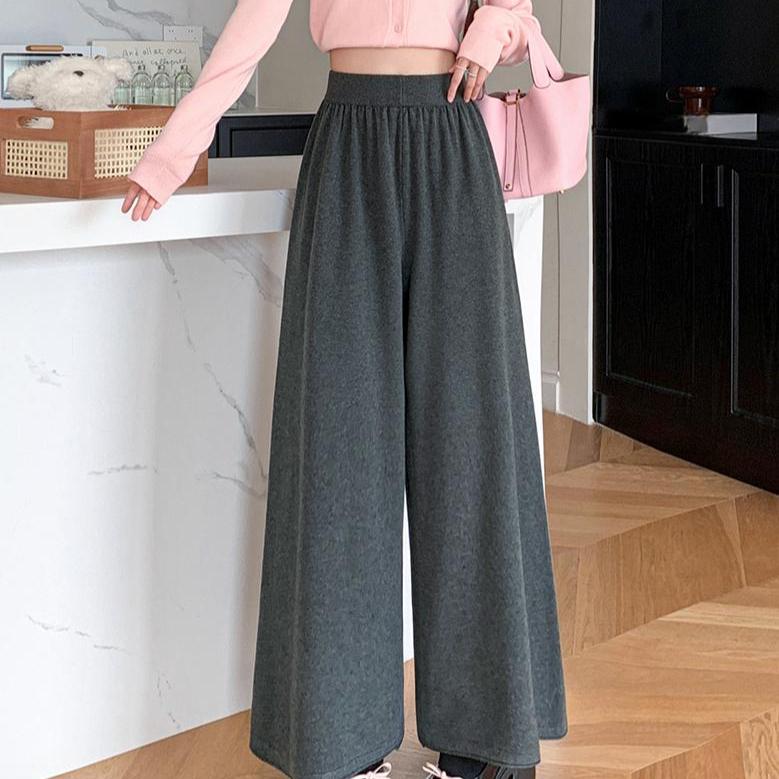Soft and Cozy Wide Leg Pants, Perfect for Lazy Autumn and Winter Days