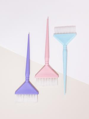 Professionelle Haarfärbeplastikhaarbürste weiche Haarfärbepinsel Salonfriseur Haarfärbezubehör Speziell für Echthaarperücken