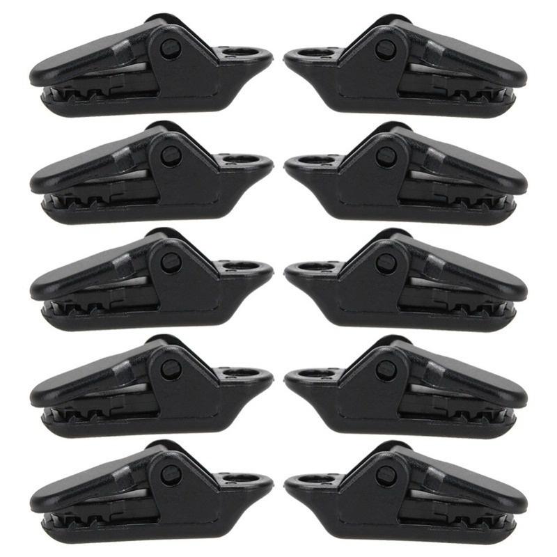 10Pcs Tent Awning Canopy Clamp Tarp Clip Snap Canvas Gripper Caravan Jaw Grip Trap Tighten Tool