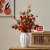 Chinese-Style Persimmon and Pomegranate Flower Arrangement for Living Room or Dining Table