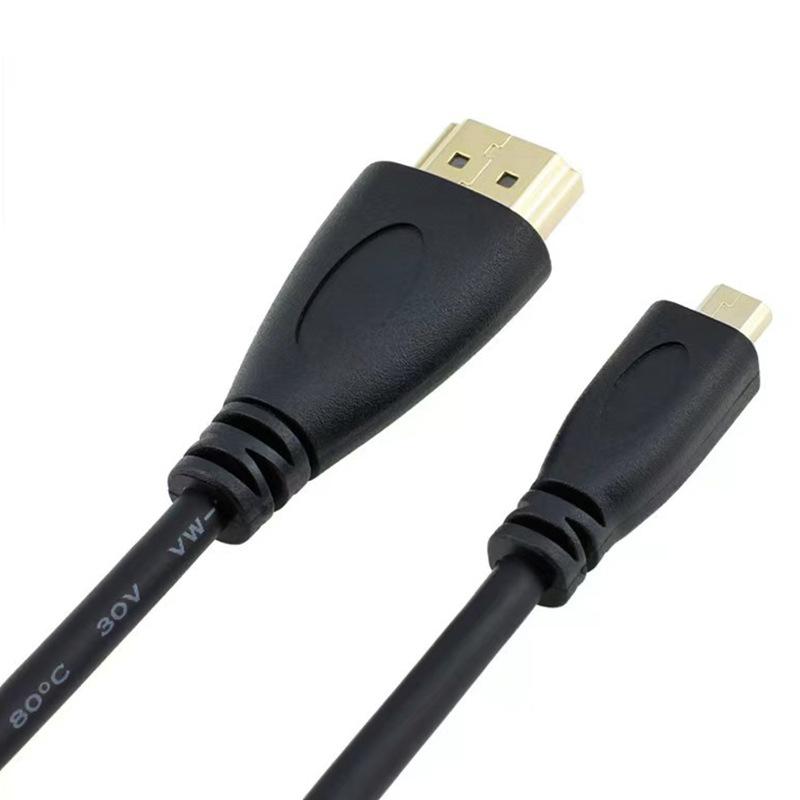 with HDMI 4K 60Hz to Micro HDMI-compatible Cable 1080P HDTV Cord Data Cable Connect Camera Tablet Wire for Raspberry Pi 5/Pi 4