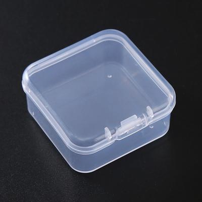 2 Stuks Transparante Opbergdoos Vierkant Kleine Items Doos Verpakkingsdozen Sieraden Kralen Container Diversen Organizer Visgereedschap
