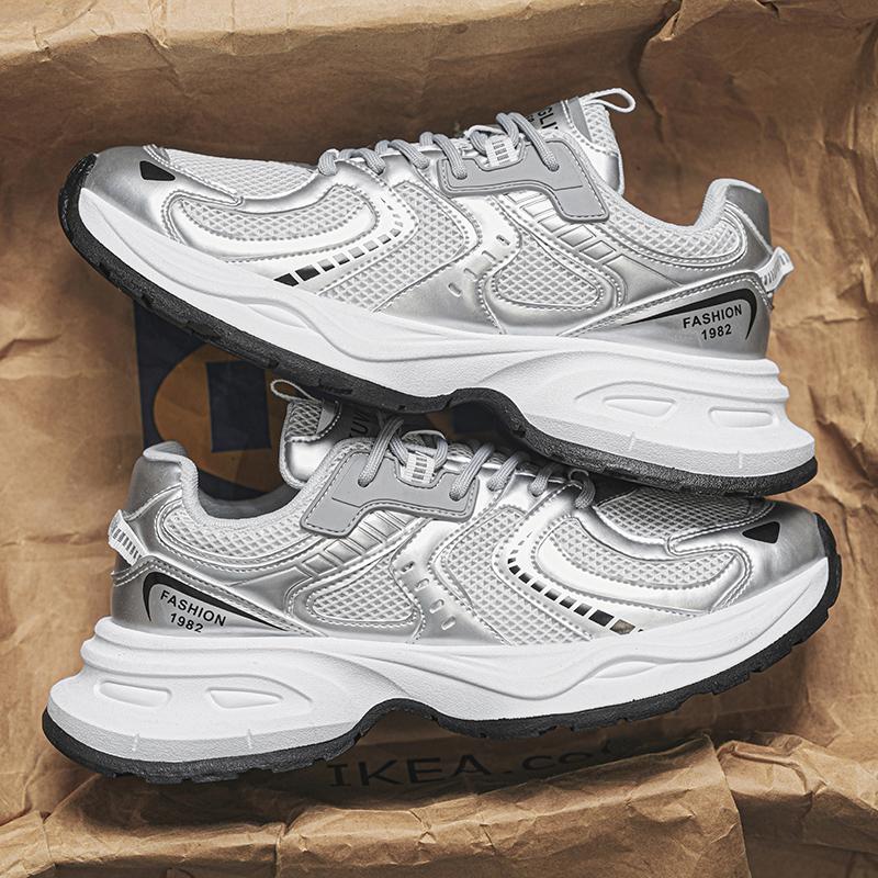 Men's Shoes, Breathable Mesh Thick-Soled Dad Shoes, Casual and Versatile Sports Shoes