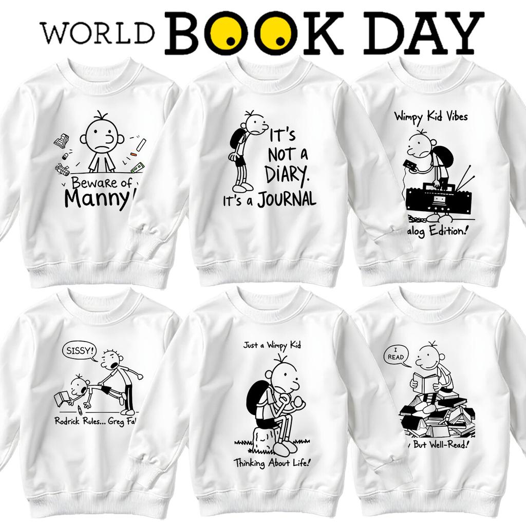 Gregs Tagebuch Jungen Welttag des Buches Sweatshirts Pullover Outfits Bekleidung #WBD