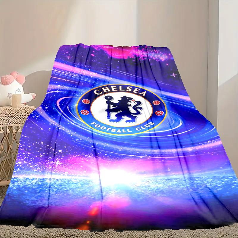 שמיכה אחת של צ'לסי FC, שמיכת יום האהבה נעימה, שמיכת תנומה רב-תכליתית זמינה בכל ארבע העונות