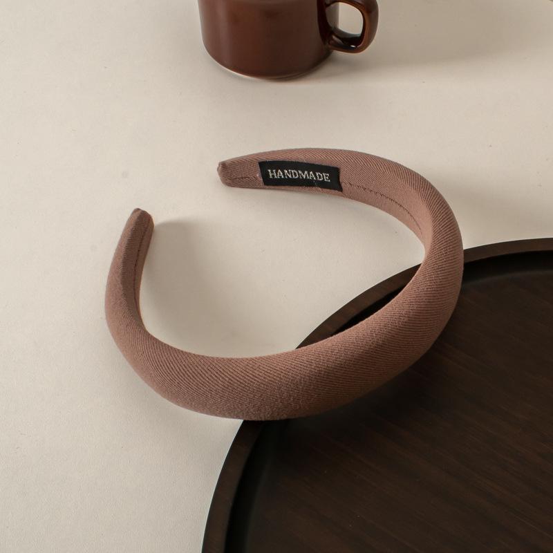 Damen Herbst/Winter Schwamm Stirnband: Neuer Stil Haaraccessoire zum Gesichtwaschen, High Skull Haargummi 2024