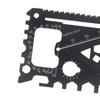 1/2/5 Pezzi Carta Utensile EDC 18-in-1 Acciaio Inossidabile 420 Multifunzione Apribottiglie/Lattine Portachiavi Cacciavite Chiave Inglese Carta