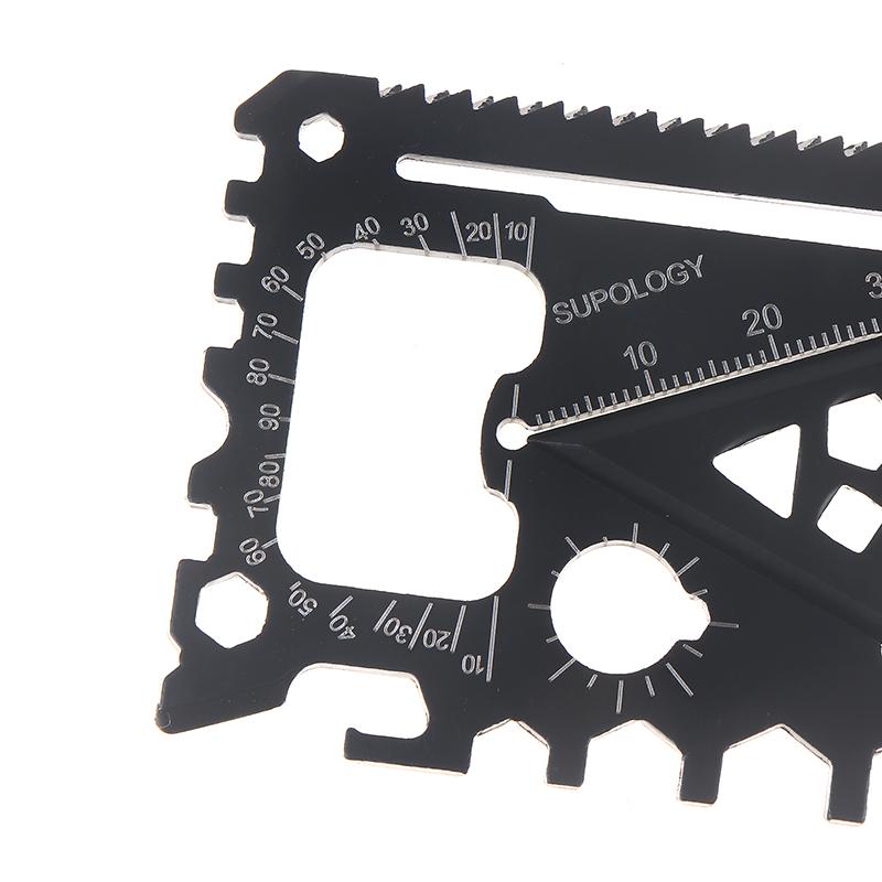 1/2/5 Pezzi Carta Utensile EDC 18-in-1 Acciaio Inossidabile 420 Multifunzione Apribottiglie/Lattine Portachiavi Cacciavite Chiave Inglese Carta