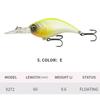 60mm Crankbait Fishing Lure Saltwater Swimbait Fishing Tackle  for Freshwater Saltwater Fishing