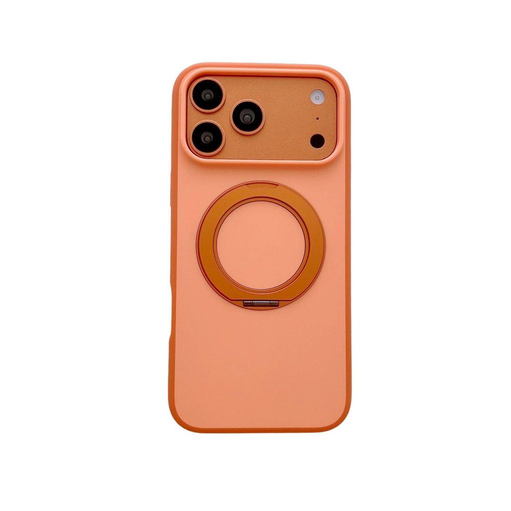 Color-Block 360° Rotating Magnetic Stand Case for iPhone 17 Pro Max with Apple 16 Skin Feel
