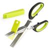 Stainless Steel Five-Layer Herb & Vegetable Scallion Shears